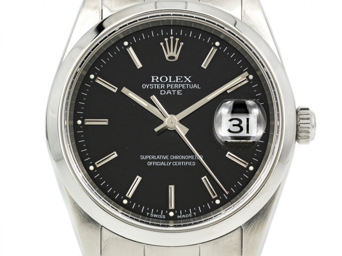 Rolex Date Ref. 15200 Black | Amsterdam Watch Company