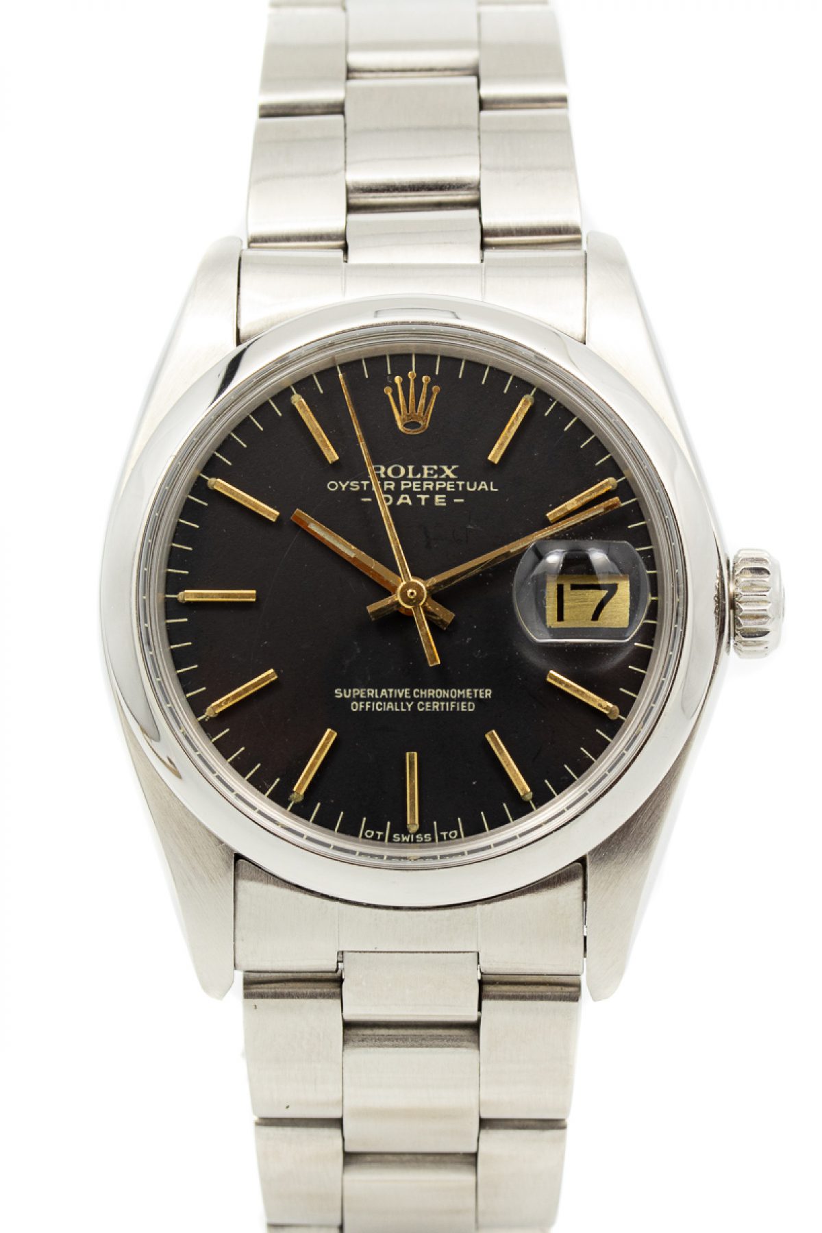 Rolex Date Ref. 1500 Black Sigma dial | Amsterdam Watch Company