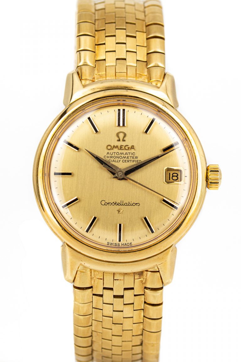 Omega Constellation 18k "Brick bracelet" Amsterdam Watch Company